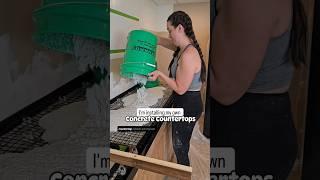 time to remove these edge forms on my concrete countertops! #diy #renovation #homeimprovement #home