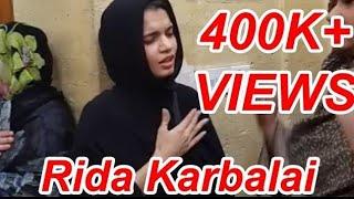 Rida Karbalai Noha Abbas Tera Haq Hy Zamana Tujy Roye#ridakarbalai#trending#viralvideo #rajabfamily