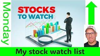 Live Stream Now :  My stock watch list