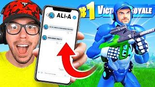 So Ali-A gave me a Fortnite challenge...