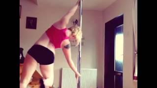 Pole dancing in heels