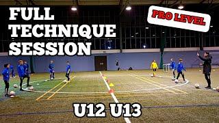 Coerver Training ️ Full Technique Session ️ U12 U13