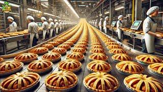 How Millions of Apple Pies Are Made in a Factory | Modern Pie Production Process