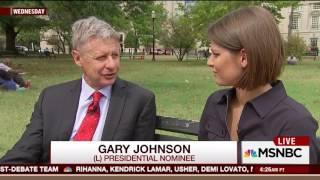 Gary Johnson sticks tongue out while talking during interview - WARNING: SUPER CRINGY