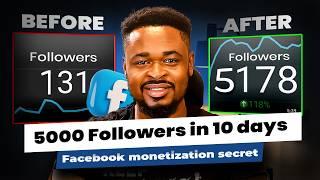 DO THIS to Get 5000 Facebook Followers in 10 DAYS! (FREE & SAFE) | Facebook Monetization