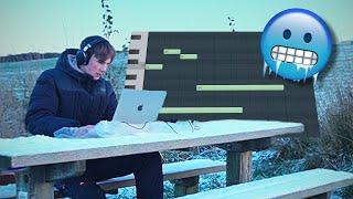 Making the HARDEST beat outside in FREEZING weather