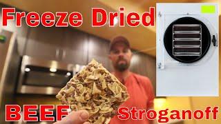 Freeze Dried Beef Stroganoff -- with Freeze Drying Recipe #freezedryingrecipes