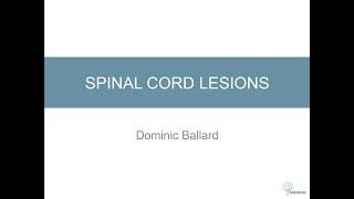 Spinal Cord Lesions