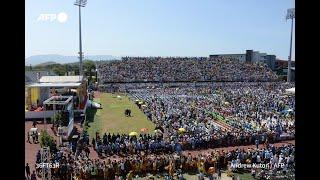 DAP SMAM KA MADAN SIR JOHN GUISE STADIUM DA KI NONGSHIMBYNTA HA KA MASS BA PYNMYNTA U POPE FRANCIS