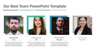 Our Best Team PowerPoint Presentation Template | Free PowerPoint Templates | Kridha Graphics