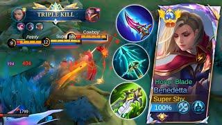 TRY THIS NEW BENEDETTA PERFECT BUILD AND EMBLEM FOR EARLY GAME TO LATE GAME!? | MOBILE LEGENDS