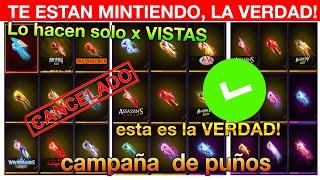 URGENTE! Garena Responde sobre la CAMPAÑA de PUÑOS GRATIS FF free fire latam Es verdad o mentira ?