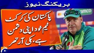 Pakistan's cricket team is its own enemy, says Mickey Arthur - Geo News