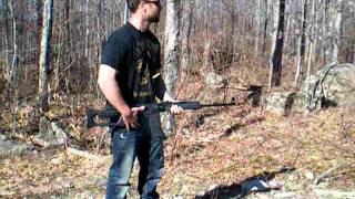 .308 Saiga bump fire - 30 rnd burst on the mountain!!!