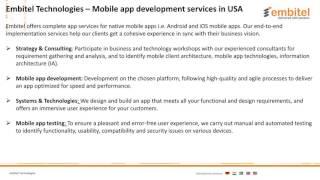 Mobile App Development Company In Michigan, USA