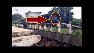 Real ghost caught on camera at Haunted Train Platform!