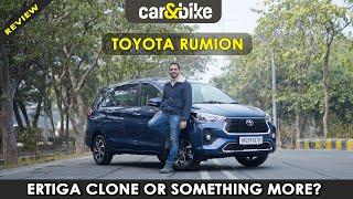 Toyota Rumion- Most Affordable 3 Row Toyota Driven | carandbike