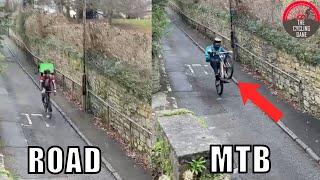 Mountain Biker vs Road Cyclist : DELIVERY CHALLENGE