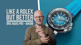 Oris beats Omega and Rolex with the Aquis Pro 4000m?