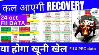 fii data analysis for tomorrow || FII DII Data Analysis For thursday 24 october ‪ @niftyview_