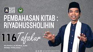 LIVE | NGAJI KITAB RIYADHUSSHOLIHIN 116 "TAFAQUR" | Masjid Baiturrahman | Ustadz Abdul Somad