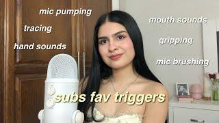 asmr | triggers favoritos de mis suscriptores