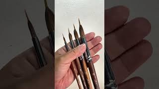 Unboxing Golden Maple Sable Hair Unique Needle Point Brushes #short #shorts