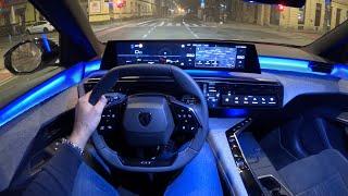 새로운 PEUGEOT 5008 48V 하이브리드 2025 - NIGHT POV 시승 (PURE DRIVING)