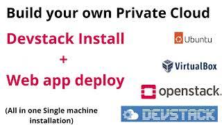 Openstack install using Devstack + VM web app deployment