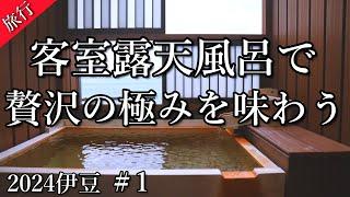 【伊豆】#1　客室露天風呂で贅沢の極みを味わう　沼津港クルーズ　竹林の小径　旧天城トンネル　宿・潮雲を巡る大満喫の伊豆旅行！1日目！