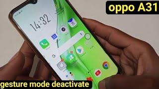 How to gesture mode deactivate in oppo A31, oppo ke mobile me guest mode ko band kaise kare