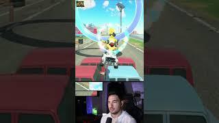 Trick off of vehicles to spaceport in MarioKart World