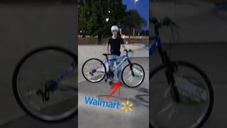 Walmart bike vs Skatepark  #mtb #viral #bmx #beginnermtb #walmart