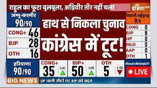 Haryana Election Result LIVE:हाथ से निकला चुनाव कांग्रेस में टूट! | Election Result LIVE