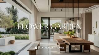 Modern Minimalist home with Rustic interior Decoration and Flower Plant garden Ideas