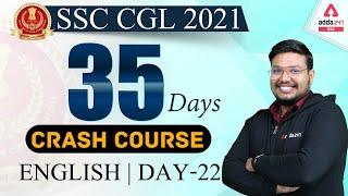 SSC CGL 2021 | English #22 | 35 Days Crash Course To Crack SSC CGL Exam