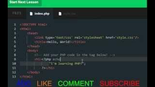 Codecademy PHP- PHP Syntax