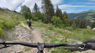 BEST TRAILS WE RODE IN MORZINE, PART 2 - AVORIAZ - DANS LA FORET (RED)  THE GOAT (BLUE) 4K