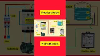 how to wire floatless relay switch with water motor #floatlessrelay #relay #floatless