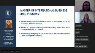 Master of International Business