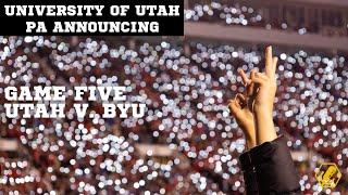 Utah Marching Band Announcing -- Game 5 vs. BYU