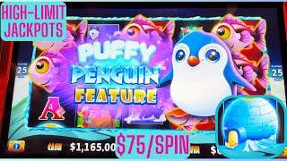 High Limit Jackpots On Fat Fortunes Puffy Penguin