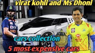 Ms Dhoni and virat kohli 5 most expensive cars collection, top pleyers ms dhoni and virat kohli c..