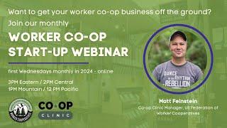 Worker Co-op Startup Webinar