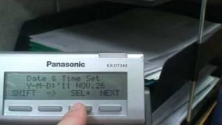 Change The Time On A Panasonic KX-TDA Or KX-NCP Telephone System