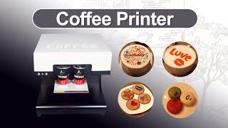 Colorsun 4 cup Coffee Printer for Milk Tea Printing   COLOR