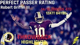 The Game Robert Griffin III Had a Perfect Passer Rating | Throwback Highlights 11.18.2012