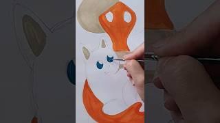 Chica y gato - Pintura al gouache