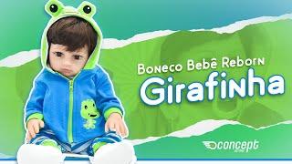 Conheça o BONECO BEBÊ REBORN girafinha