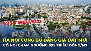 Hà Nội công bố BẢNG GIÁ ĐẤT MỚI, có nơi chạm ngưỡng HƠN 695 TRIỆU ĐỒNG/M2 | CafeLand